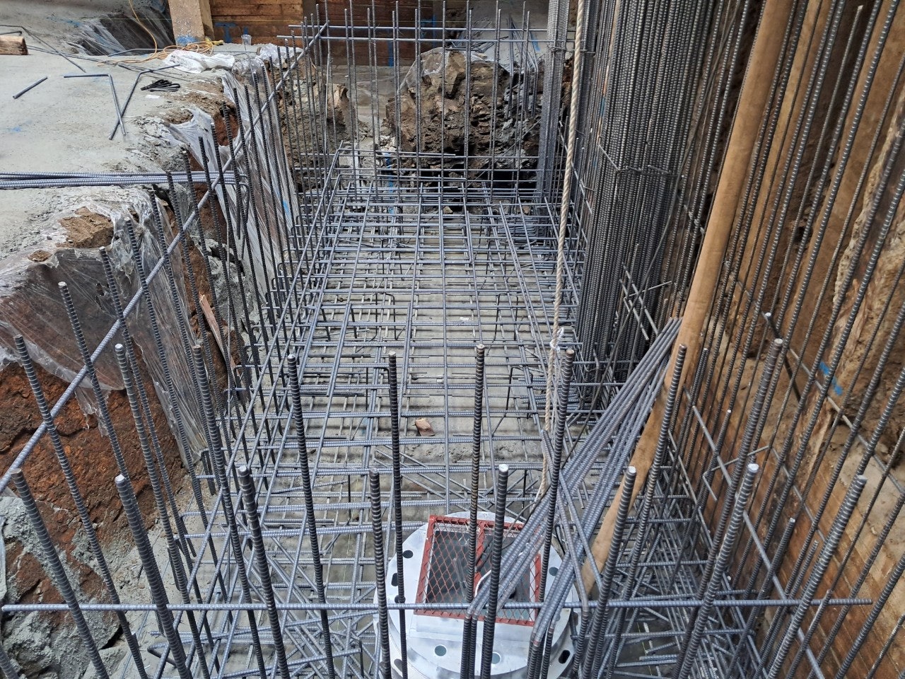논현동 근린생활시설 기초철근 배근
