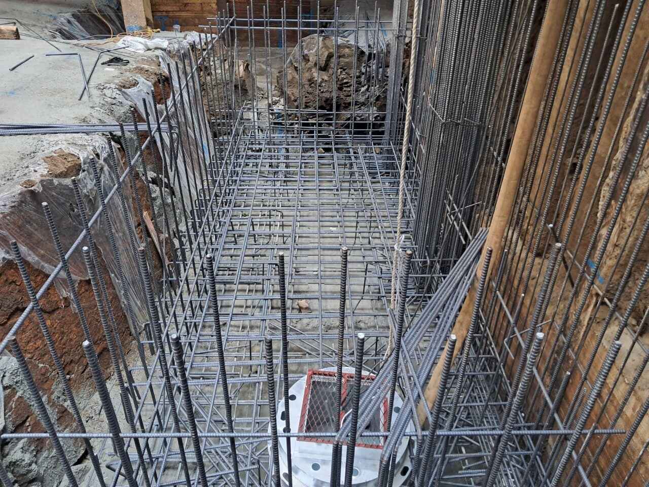 논현동 근린생활시설 기초철근 배근